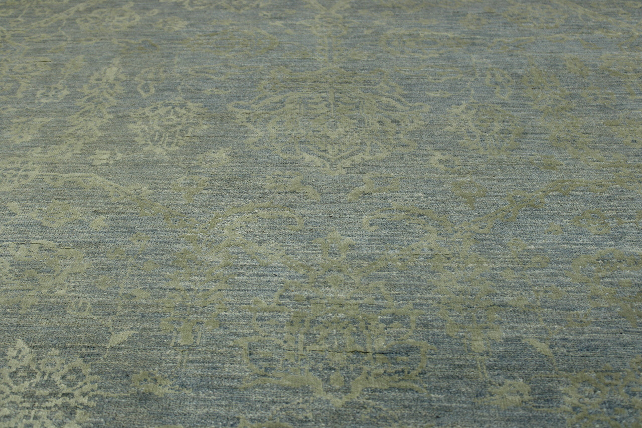 Back of Oushak Bamiyan Chobi hand-knotted rug