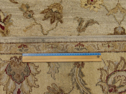 Back of Indo Oushak Chobi Vegetable Dye hand-knotted rug