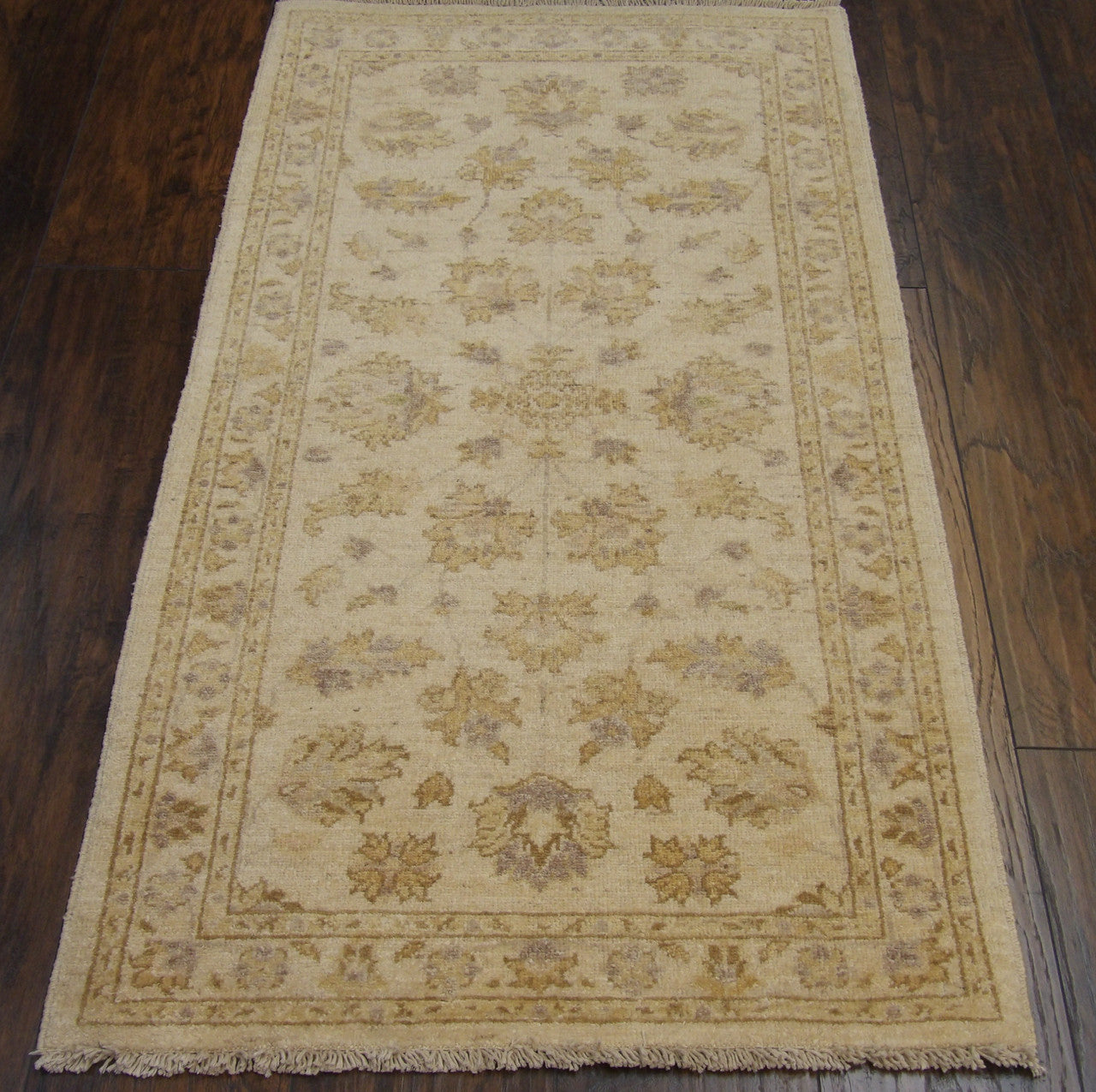 Close-up of wool pile, Beige rug