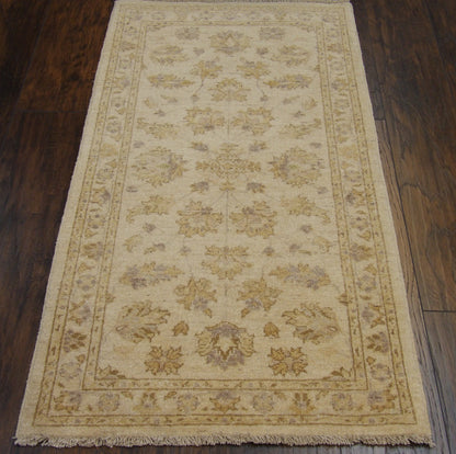 Close-up of wool pile, Beige rug