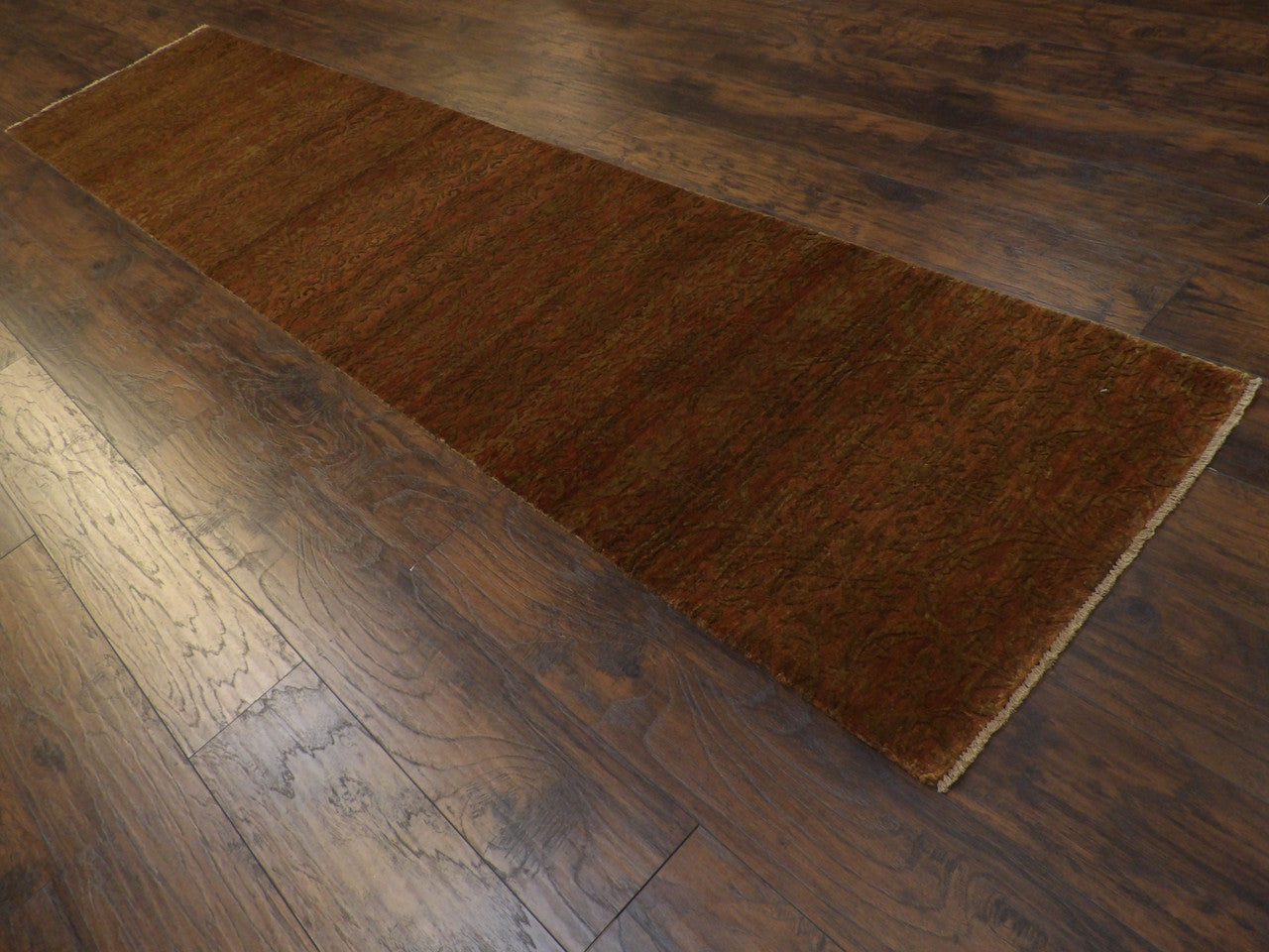 Full length view of damask runner