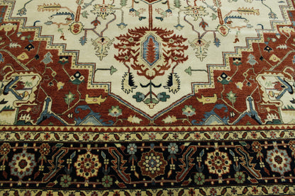 Tribal Fine Sherapi rug corner detail