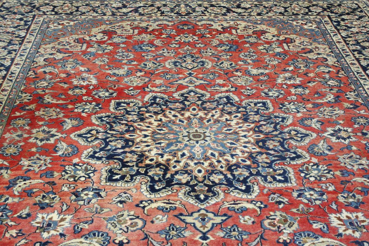 Back of Traditional Antique Tabriz hand-knotted rug