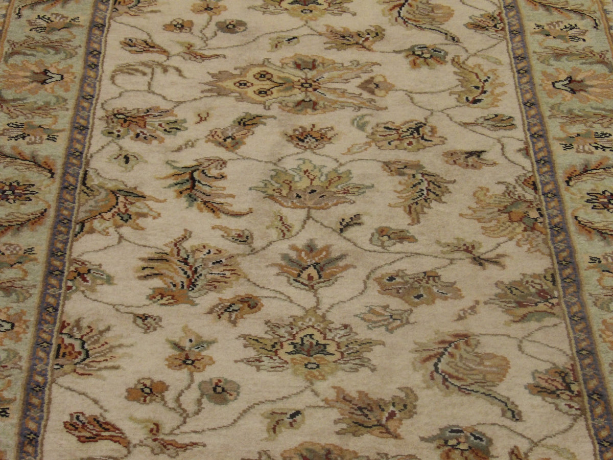 Back of Fine Jaipur Kashan Tie Dye hand-knotted rug