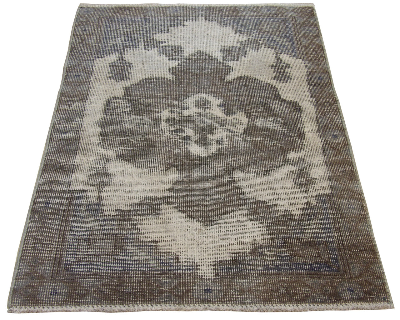 Vintage Overdye rug corner detail