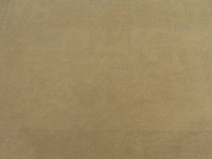 Oushak rug border detail