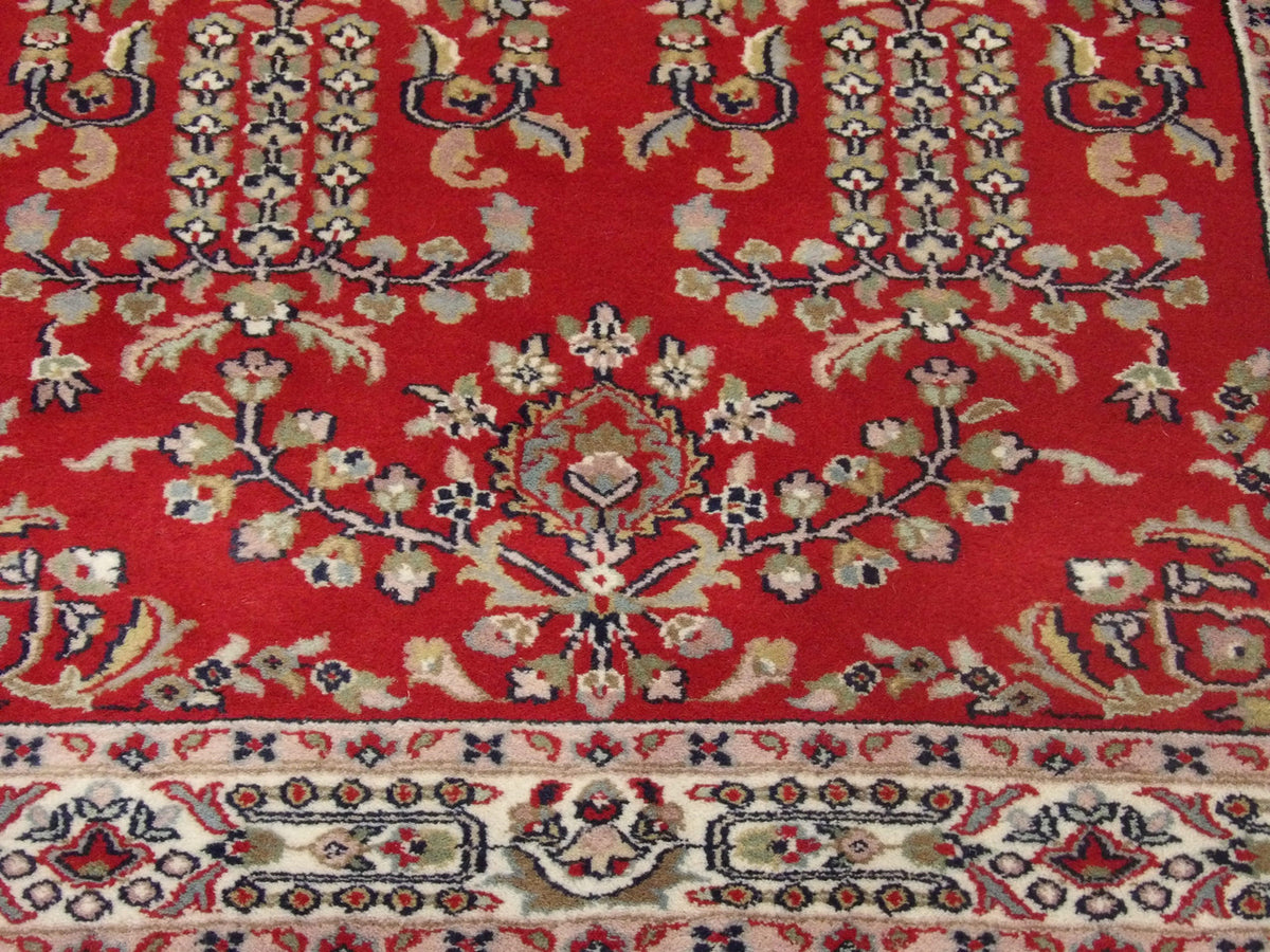 Persian Farahan rug corner detail