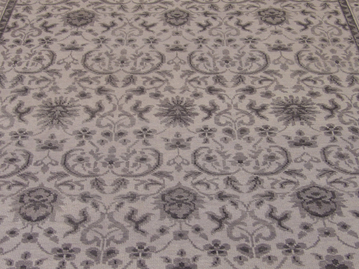 Back of Turk Oushak Wash hand-knotted rug