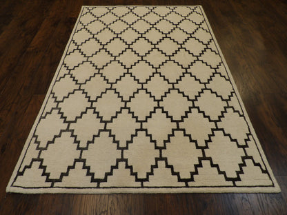 Moroccan diamond rug corner detail