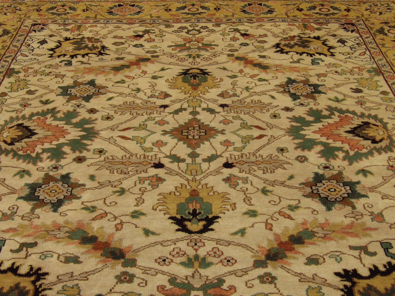 Back of Turkish Weave Antique Wash hand-knotted rug