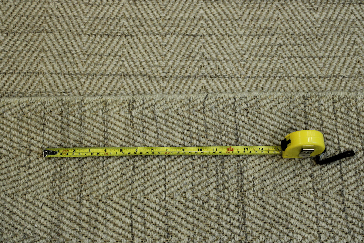 Brown Modern Natural Lowpile rug in room setting