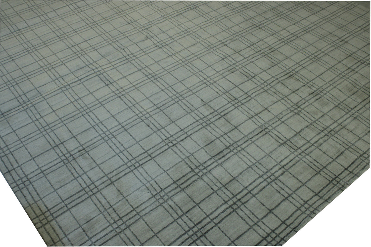 Full view of Modern Small Block Design rug