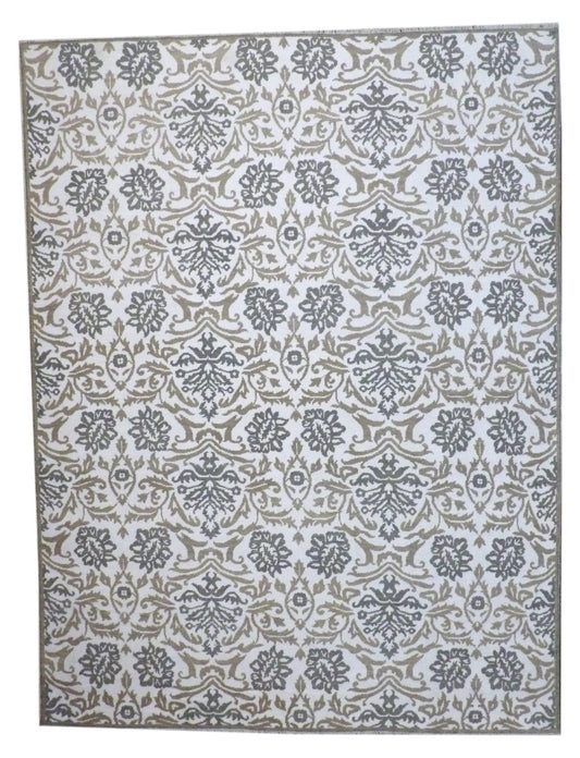 Fine Transitional Silky Oushak 9'0"x12'0" Hand-knotted Rug -w11331