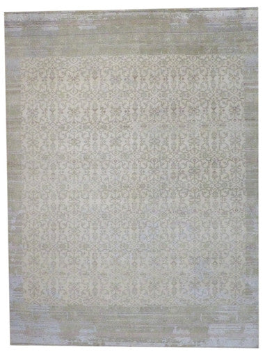 Transitional Vintage Oushak 9'0"x12'0" Hand-knotted Rug -w281