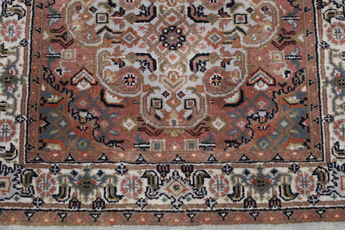 Full view of Traditional Indo Tabriz rug