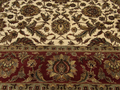 Jaipur Kashan rug border detail