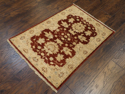 Oushak pattern detail, natural dye rug