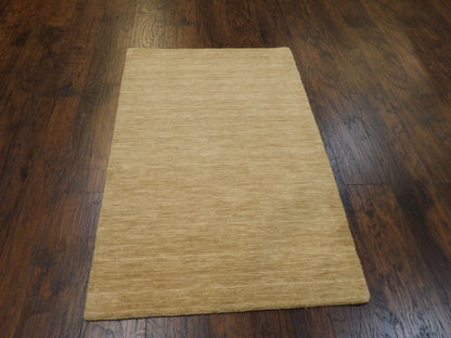 Back of hand-knotted Moroccan rug showing construction