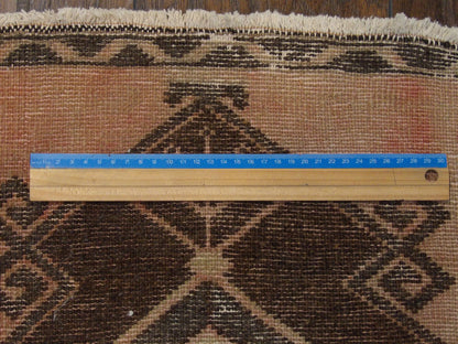 Brown & Beige Vintage Turk Anatolian Antique Yastik rug in room setting