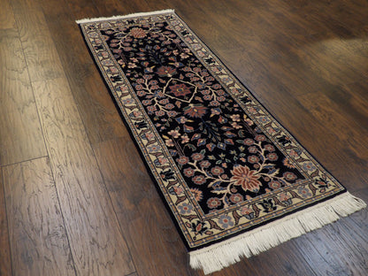 Close-up of wool pile, Blue & Beige rug