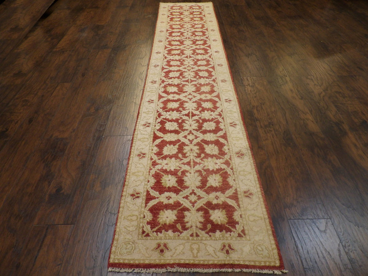 Turk Oushak Stone Wash rug corner detail