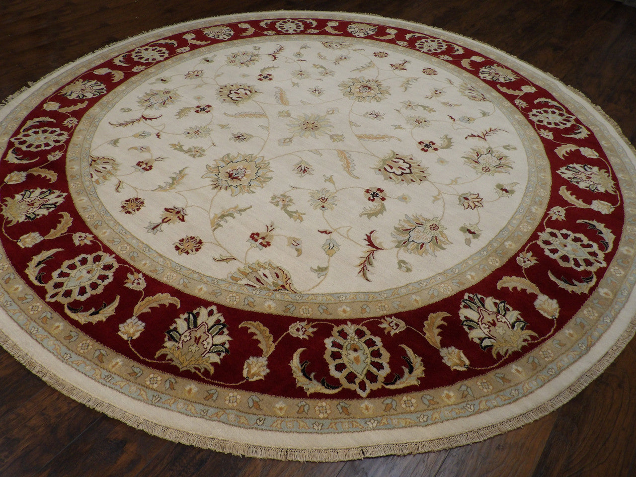 Ziegler Oushak / Peshawar hand-knotted wool rug in Beige, 10'0" x 10'0", SKU w11421