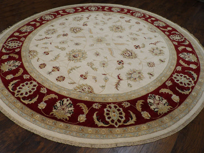 Ziegler Oushak / Peshawar hand-knotted wool rug in Beige, 10'0" x 10'0", SKU w11421