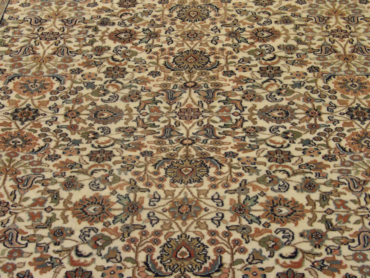 Back of Persian Kashan hand-knotted rug