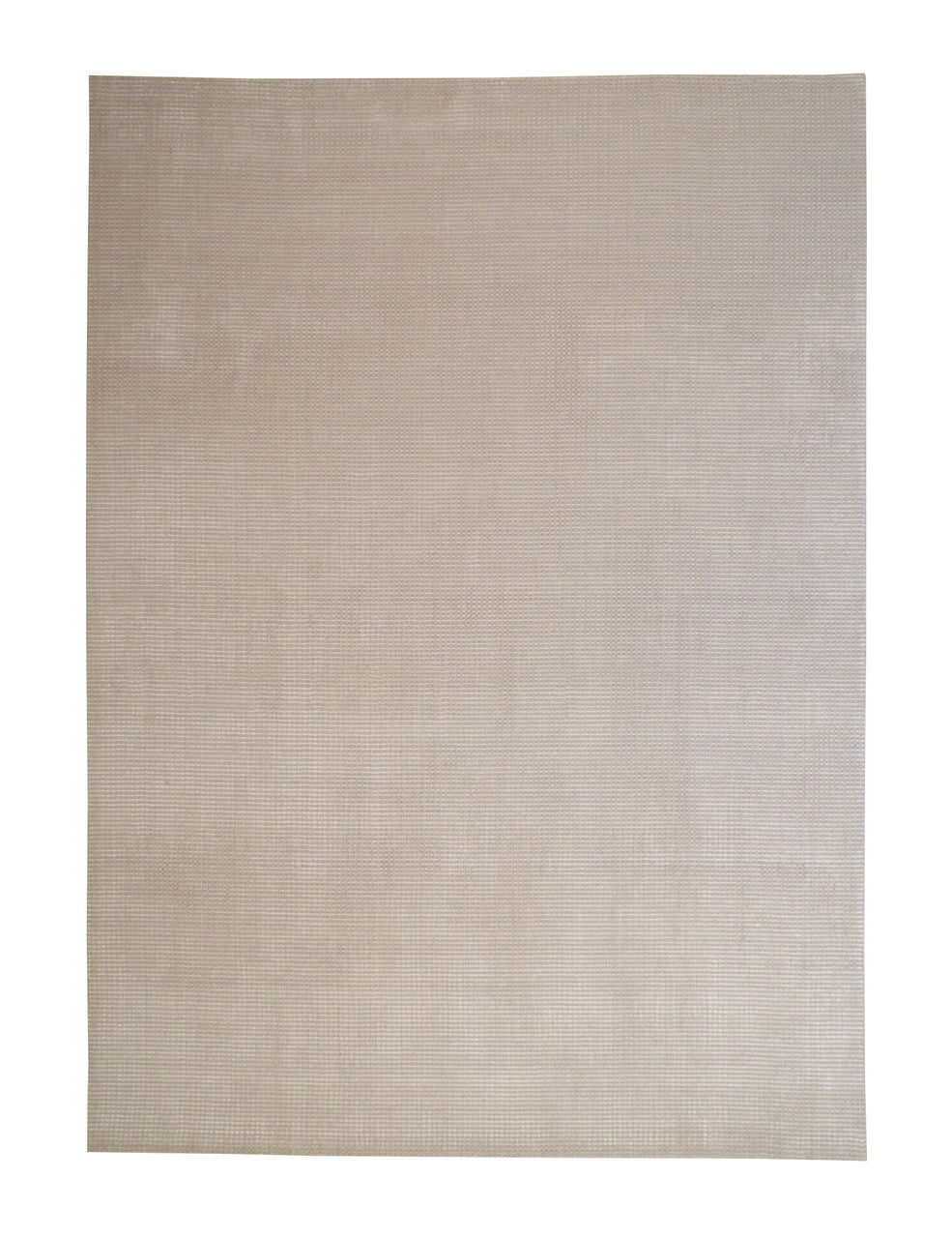 Modern Grass Design hand-knotted wool rug in Brown & Gray, full view