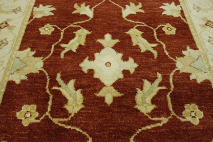 Oushak Chobi rug corner detail