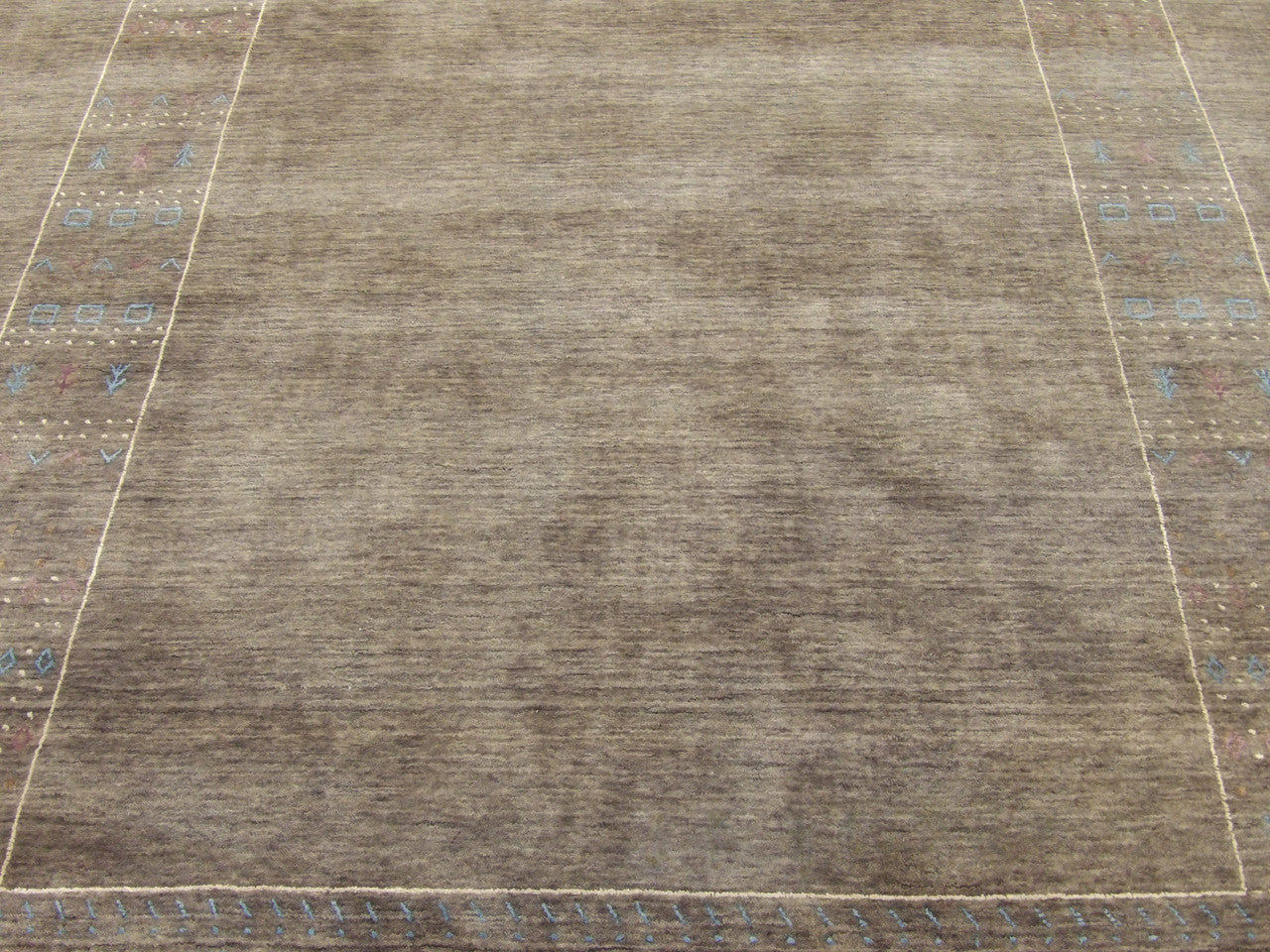 Back of Tribal Modern Gabbeh Natural Dye KHUS hand-knotted rug