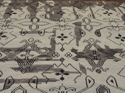Back of tribal hand-knotted rug