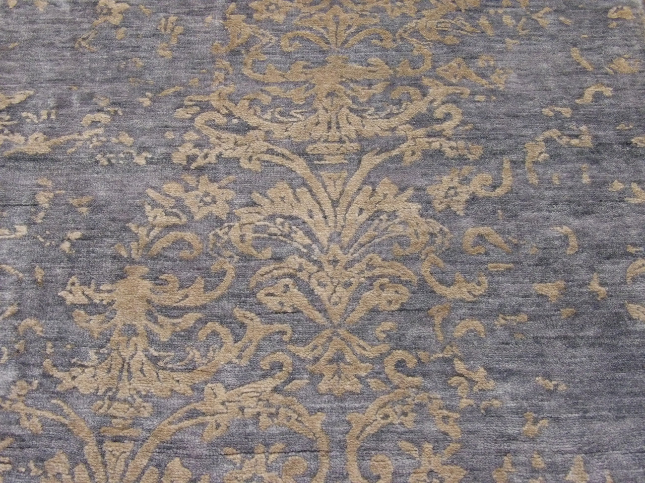 Full length view of damask runner