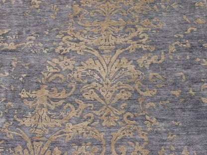 Full length view of damask runner
