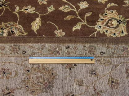 Brown & Beige Jaipur Kashan rug in room setting