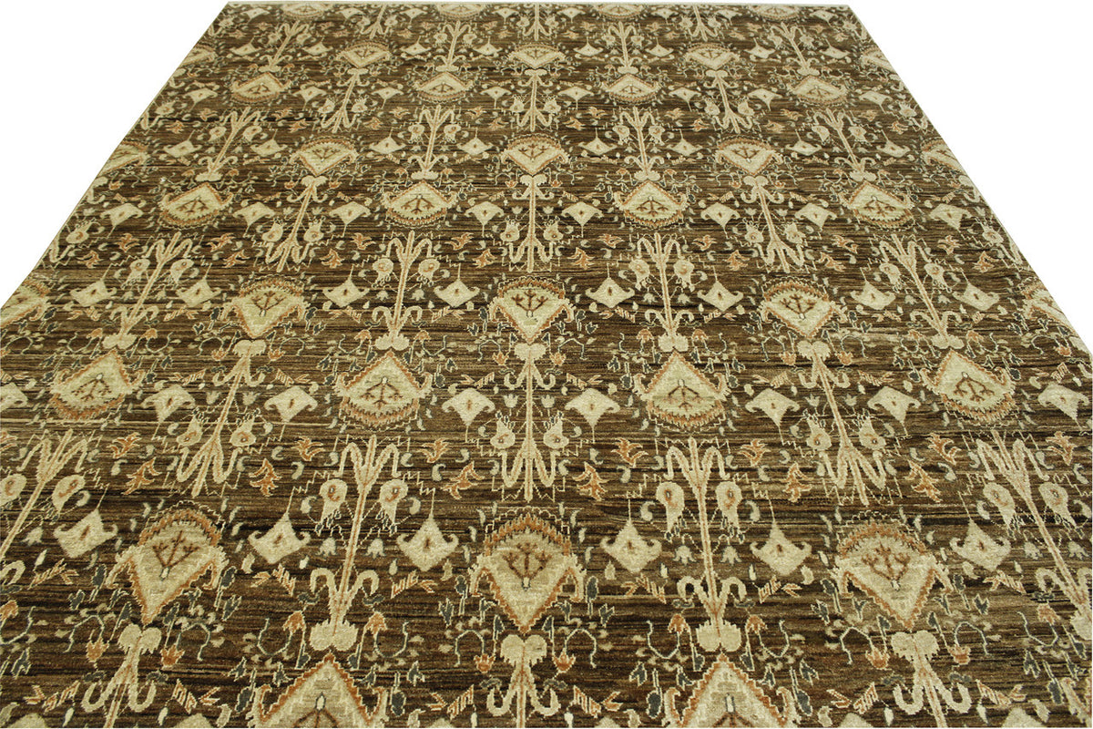 Full view of Tribal Vegetable Dye Ikat rug
