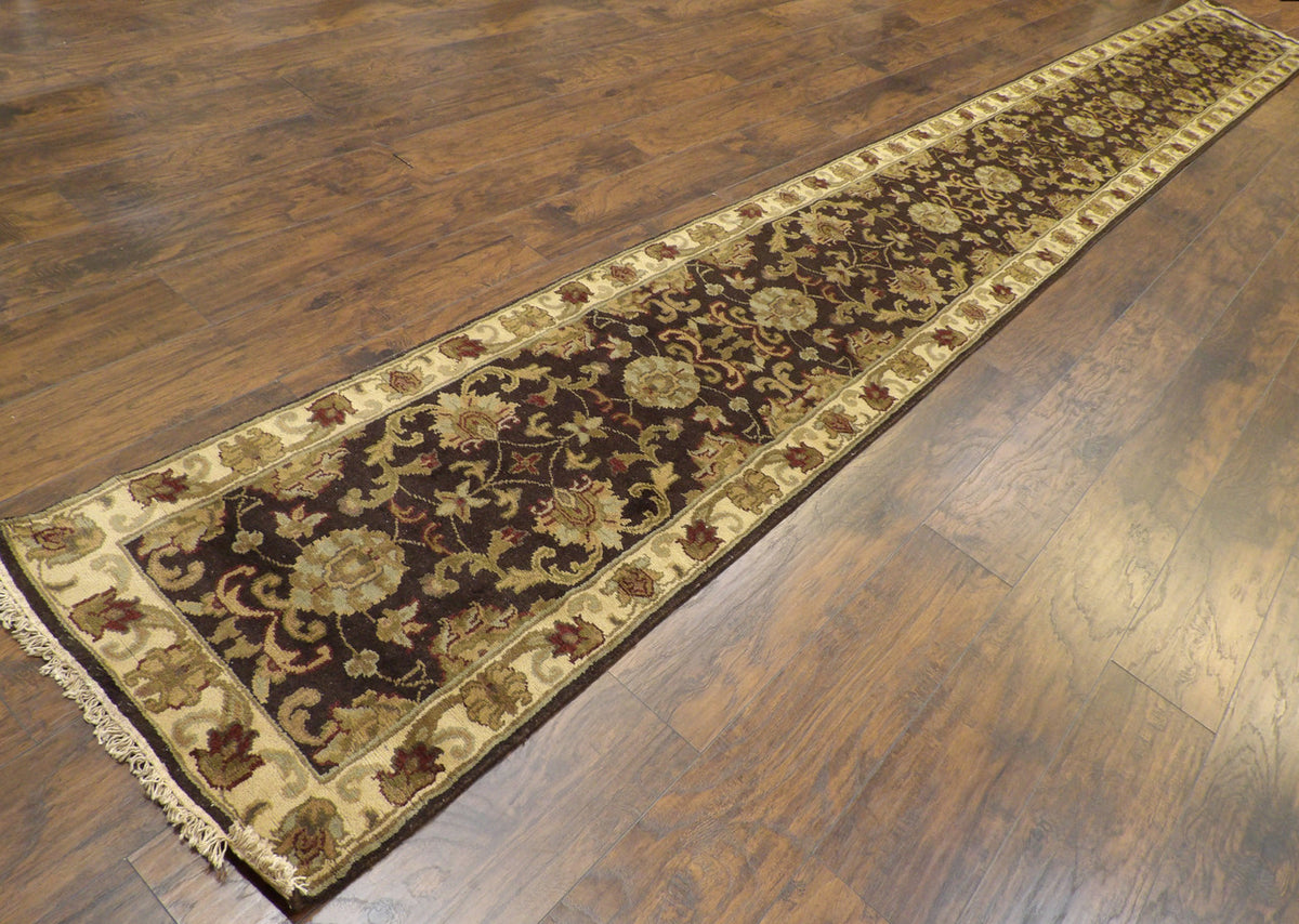 Jaipur Kashan Thick Pile Antique Wash pattern detail