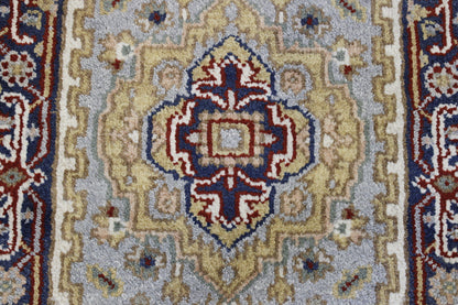 Close-up of wool pile, Green rug