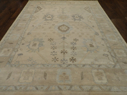 Turk Anatolian Oushak Wash rug corner detail