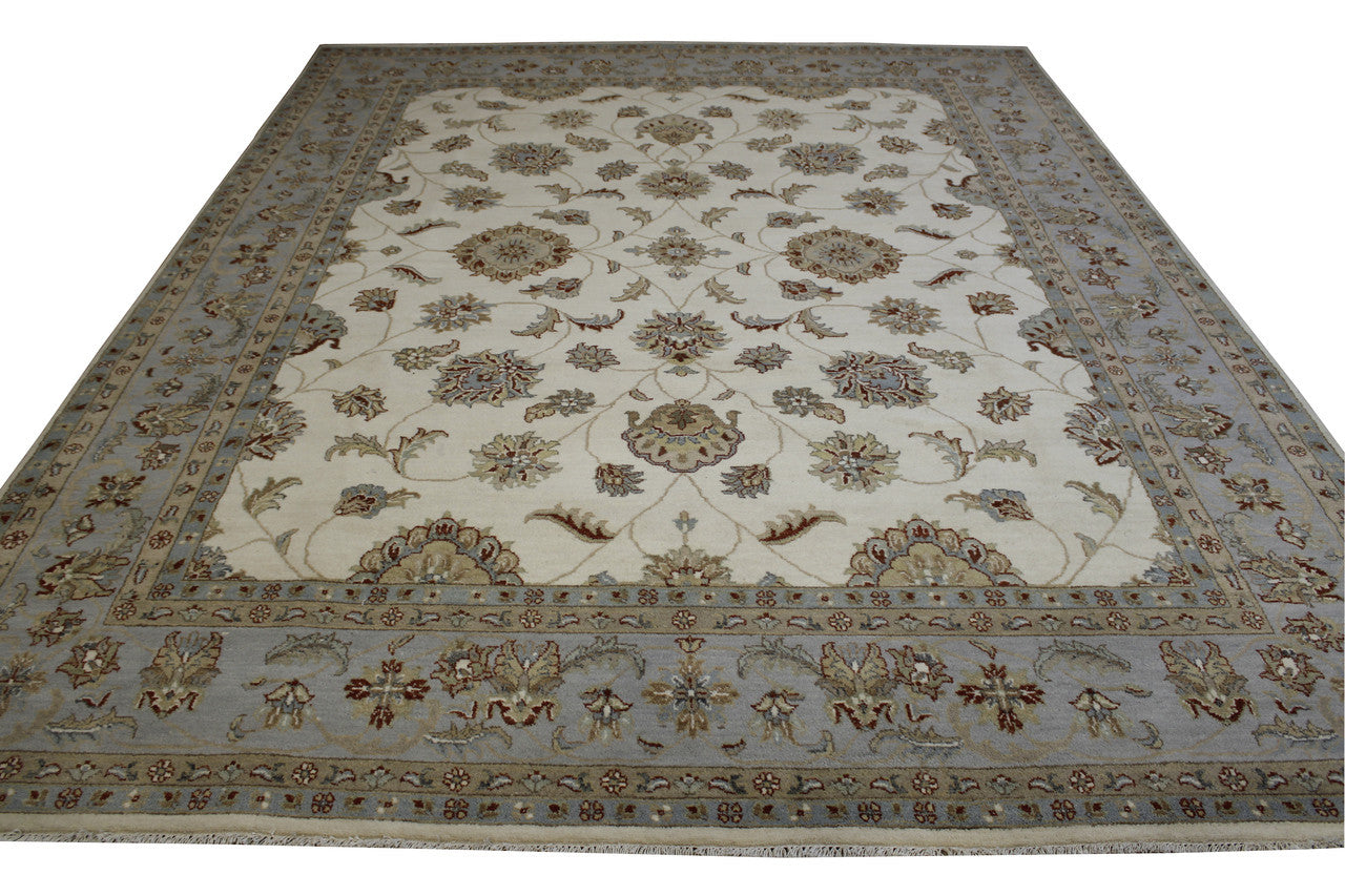 Full view of Oushak Indo Agra Chobi rug