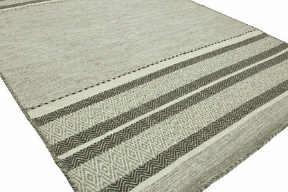 Hand Loom Cotton Chenille Contemporary Flat-weave Rug KAD6210