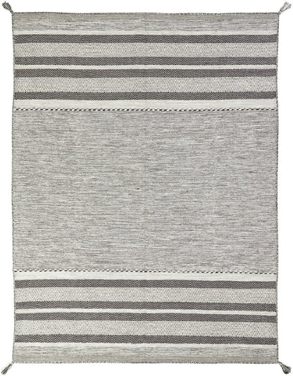 Hand Loom Cotton Chenille Contemporary Flat-weave Rug KAD6210
