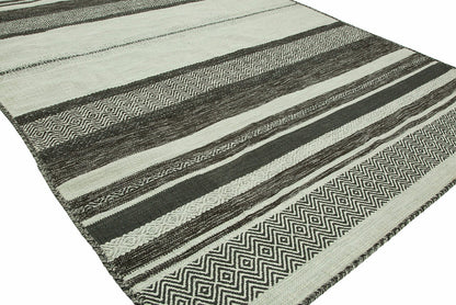 Hand Loom Cotton Chenille Contemporary Flat-weave Rug KAD6220