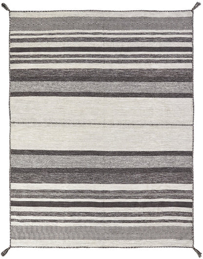 Hand Loom Cotton Chenille Contemporary Flat-weave Rug KAD6220