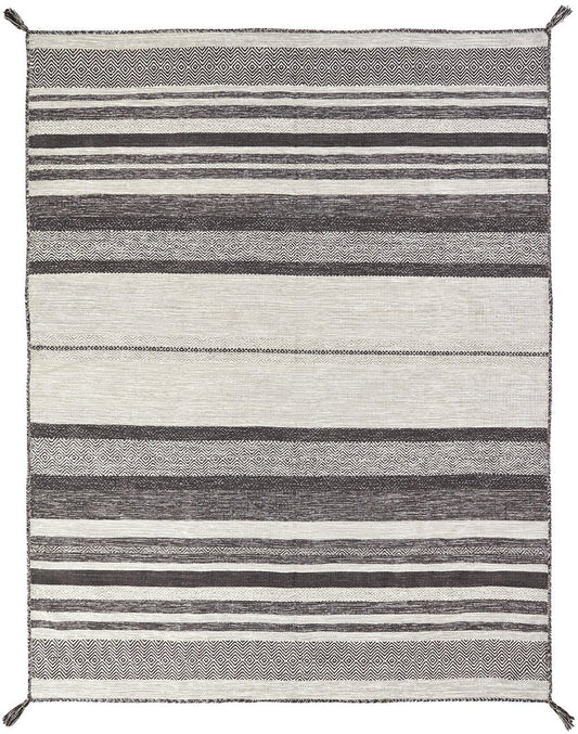 Hand Loom Cotton Chenille Contemporary Flat-weave Rug KAD6220