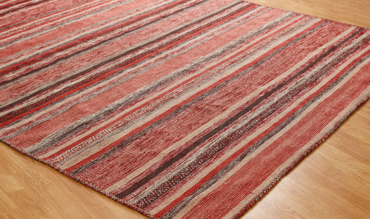 Flat-weave Rug Cotton Chenille Contemporary KAD6230