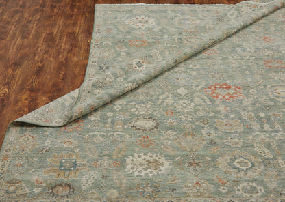 Additional detail view, transitional wool rug in gray and beige