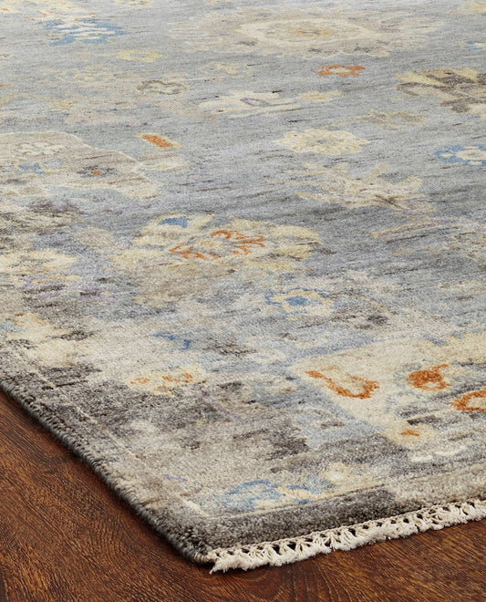 Hand Knotted Wool & Silk Transitional Rug KAK4200