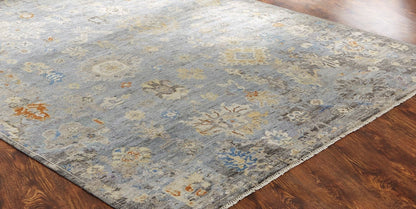 Hand Knotted Wool & Silk Transitional Rug KAK4200