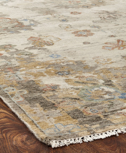 Hand Knotted Wool & Silk Transitional Rug KAK4210